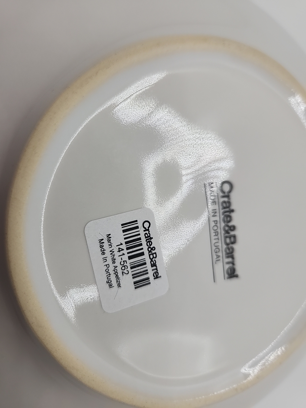 Crate & Barrel Marin White Appetizer Plate - Picture 10 of 12